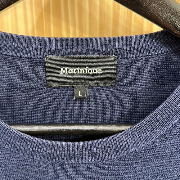 Matinique Blue Crewneck Sweater - Picture 2 of 5
